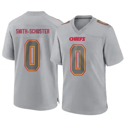 Men's Game JuJu Smith-Schuster Kansas City Chiefs Gray Atmosphere Fashion Jersey