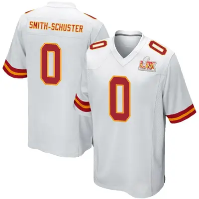 Men's Game JuJu Smith-Schuster Kansas City Chiefs White Super Bowl LIX Jersey