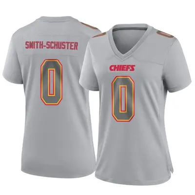 Women's Game JuJu Smith-Schuster Kansas City Chiefs Gray Atmosphere Fashion Jersey