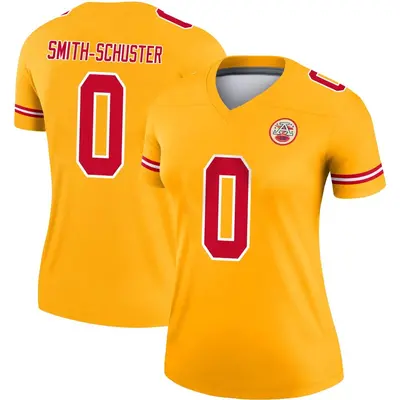 Women's Legend JuJu Smith-Schuster Kansas City Chiefs Gold Inverted Jersey