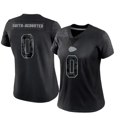 Women's Limited JuJu Smith-Schuster Kansas City Chiefs Black Reflective Jersey
